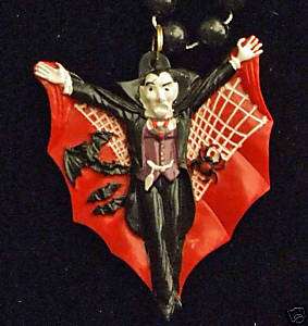 Count Dracula Vampire Red Cape Halloween Party Beads  