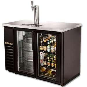  Direct Draw Beer Dispenser/Back Bar, 2 Glass Doors, Holds 