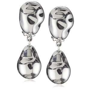  Zina Sterling Silver Large Baroque Pearl Bead Earrings 