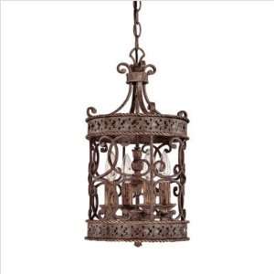   Squire 20 Four Light Foyer Pendant in Crusted Umber