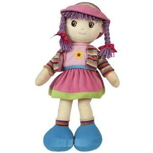    Lollypop Doll 20 Purple Hair with Flower Shirt Toys & Games