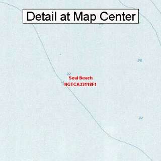  USGS Topographic Quadrangle Map   Seal Beach, California 
