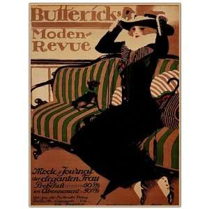 Best Quality Buttericks Moden Revue by Paul Scheurich Framed 18x24 