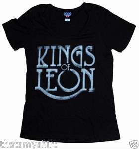 New Junk Food Kings of Leon Logo Ladies T Shirt Size Medium  