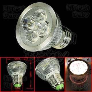 4W LED 50W Down Light E27 Bulb AC 110V/220V Warm White  