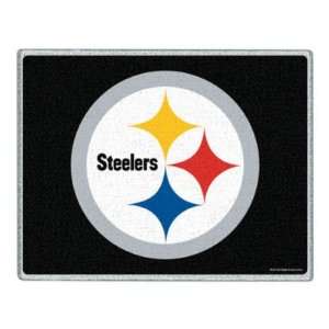   STEELERS OFFICIAL LOGO 7X9 GLASS CUTTING BOARD: Sports & Outdoors