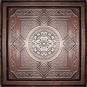  D30 24 x 24 PVC Antique Copper Black Ceiling Tiles