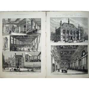  1882 London School Buildings Great Hall John Carpenter 