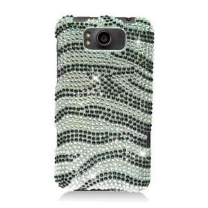  HTC Titan / X310E Full Diamond Graphic Case   Silver Zebra 