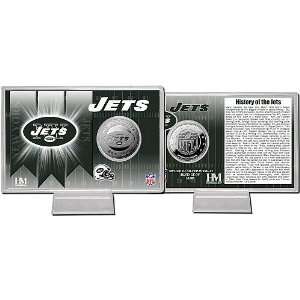    BSS   New York Jets Team History Silver Coin Card 
