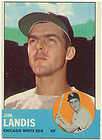1963 Topps Hi#485 Jim Landis Chicago White Sox EM 5