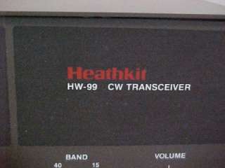 Heathkit CW Transceiver HW 99 , Antenna Tuner HFT 9, & QRP Watt Meter 