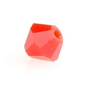  4mm Dark Red Coral 5301 Bi cone Swarovski Crystal Beads 