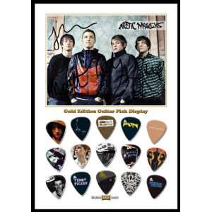  Arctic Monkeys Gold Edition Guitar Pick Display With 15 
