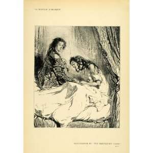  1904 Print Paul Gavarni Harlequin Cloak Costume Le Manteau 