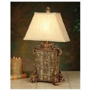  John Richard Carved Column Table Lamp: Home Improvement