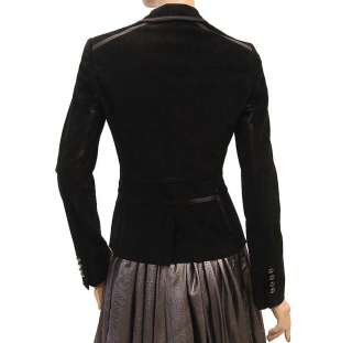 New $2495 Dolce & Gabbana Womens Jacket Coat Black Size 46 NWT 1215 