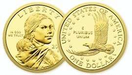 2005 P&D set BU Sacagawea Dollars frm Mint Roll in hand  
