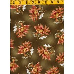  Quilting Fabric Abby LaneCoral Floral Arts, Crafts 