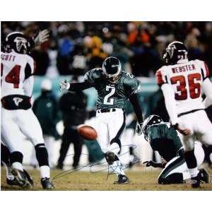  David Akers Hand Signed Kick against the Falcons 16x20 