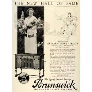  1924 Ad Brunswick Tudor Phonograph Model Records Opera 