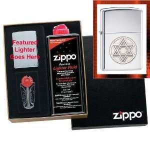  Star of David Zippo Lighter Gift Set: Health & Personal 
