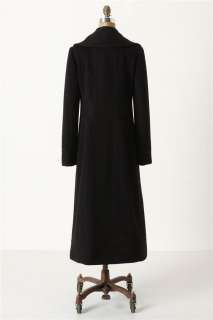 NWT Anthropologie Leifsdottir Ostsee Military Style Wool Coat Black 