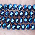 35PCS Dark Blue Crystal Quartz Facet