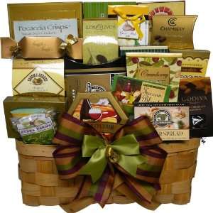 Super Snack Sampler Gourmet Food Gift Basket with Smoked Salmon