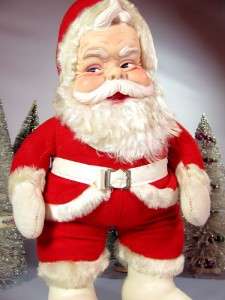 vintage Plush Santa Claus Doll by The Rushton Company  