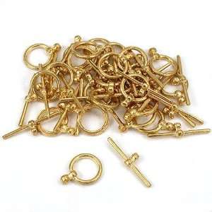  Bali Toggle Clasp Gold Plated Jewelry 13mm Approx 23
