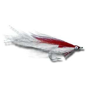  Deceiver   Red & White Fly Fishing Fly: Sports & Outdoors