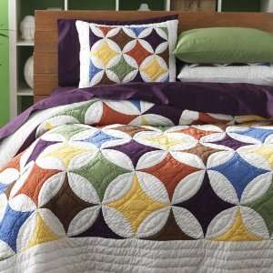  Half Moon Percale Quilt, SIZE_KING: Home & Kitchen