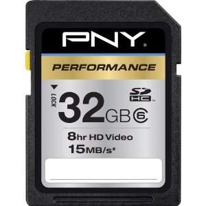  PNY 32GB Class 6 Secure Digital High Capacity Memory Card 