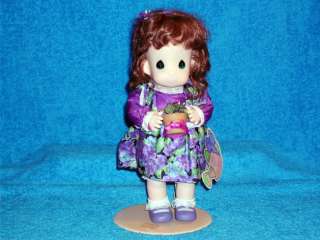 PRECIOUS MOMENTS VIOLET DOLL FOR FEBRUARY #1456   1994  