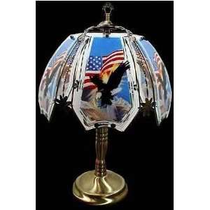  Eagle and American Flag 23 Touch Lamp ET US2 Select Base 