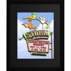  Stork Delivery Blue (Boy) Custom Framed Print Sports 