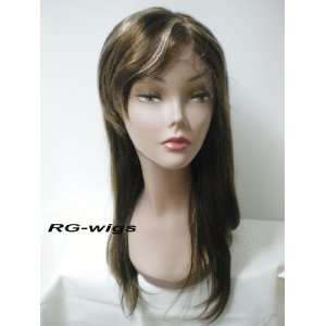    18 #4/14 100% Indian Remy Human Hair Wig Straight: Beauty