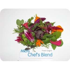 Micro Greens   Chefs Blend   4 x 4 oz  Grocery & Gourmet 