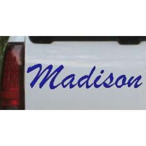  Blue 58in X 13.5in    Madison Car Window Wall Laptop Decal 