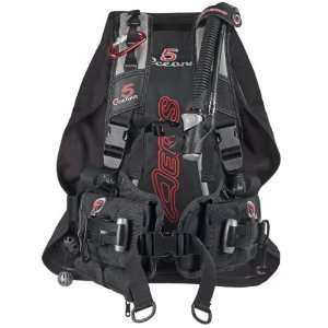  New AERIS 5 Oceans Scuba Diving BCD (Red/Size Small 