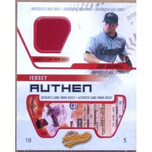  Jeff Bagwell 2003 Fleer Authentix Game Worn Jersey Sports 