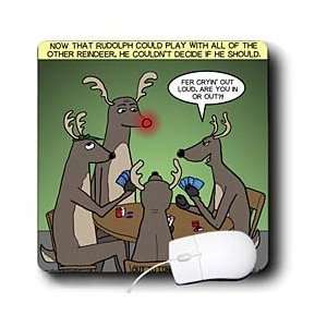     Reindeer Games and Rudolphs Dilemma   Mouse Pads Electronics