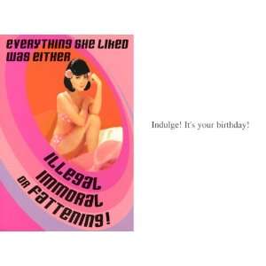   : Everything She LikedHappy Birthday Retro Greeting Card: Jewelry