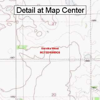   Map   Eureka West, South Dakota (Folded/Waterproof)