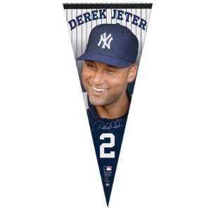  Derek Jeter Pennant 17x40 New York Yankees Premium 
