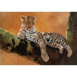  Danielle Beck 39.5W by 27.5H  Leopard du Serengeti 
