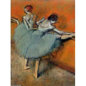   Edgar Degas   24 x 32 inches   Dancers at the Barre 1
