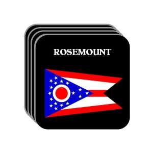 US State Flag   ROSEMOUNT, Ohio (OH) Set of 4 Mini Mousepad Coasters