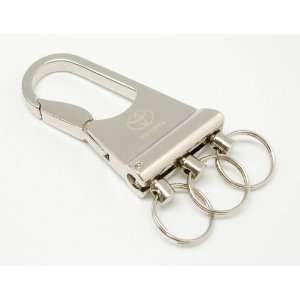   Toyota Car Keychain Polished Chrome With 3 Removed Rings Automotive